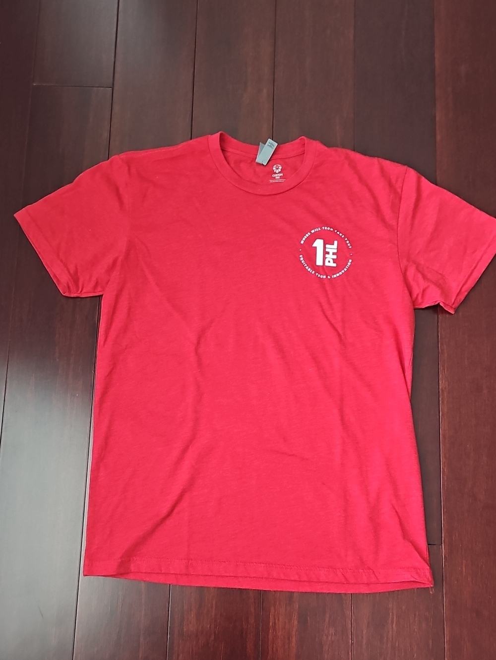 Red Graphic Crewneck T-Shirt - 1F Logo